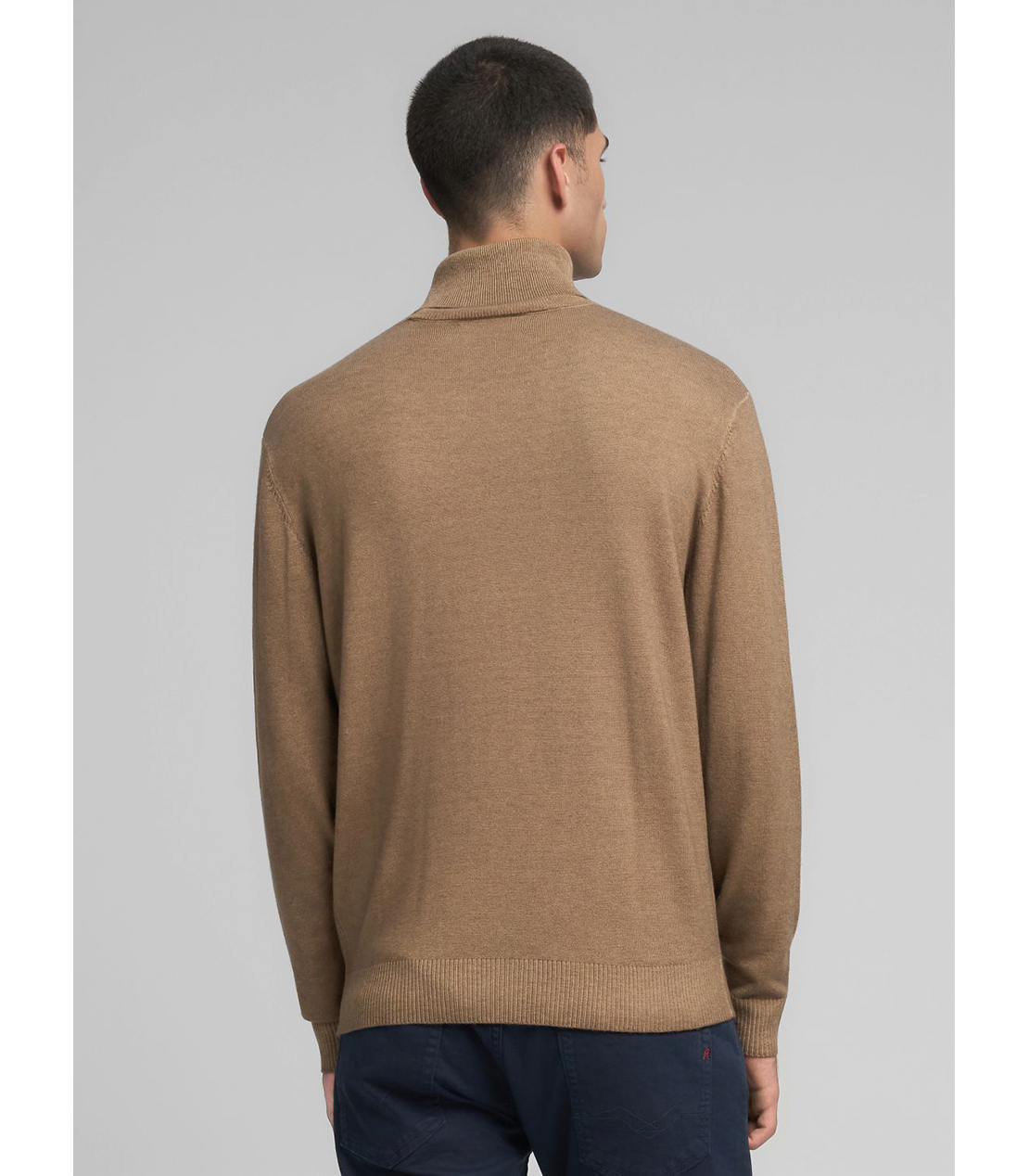 R刺しゅう ウールブレンド タートルネックプルオーバー 詳細画像 サンドベージュ 3